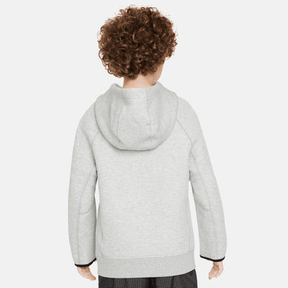 Nike Sportswear Tech Flc Po Çocuk Gri Hoodie