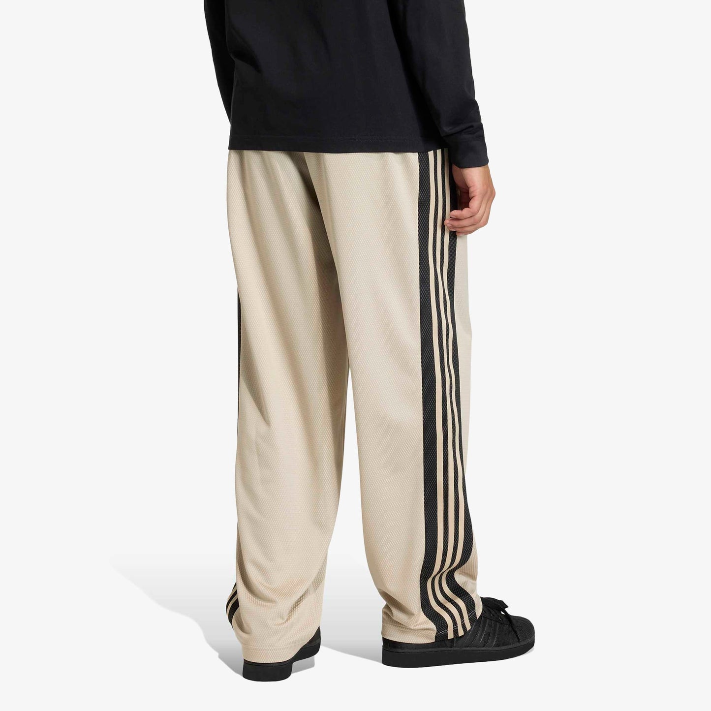 Adidas Bol Fileli Erkek Bej Eşofman Altı