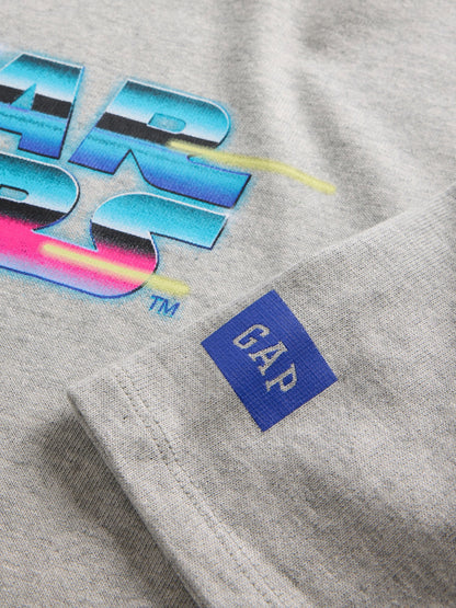 Gri Star Wars Grafik T-shirt