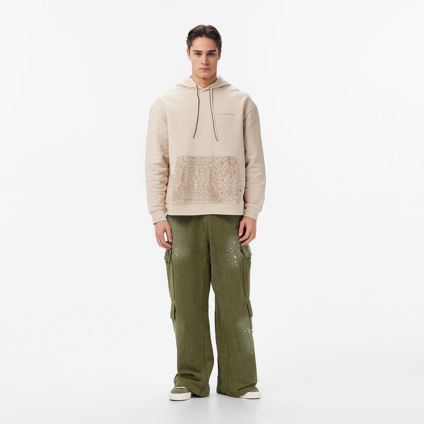 Les Benjamins Regular Fit Erkek Bej Sweatshirt