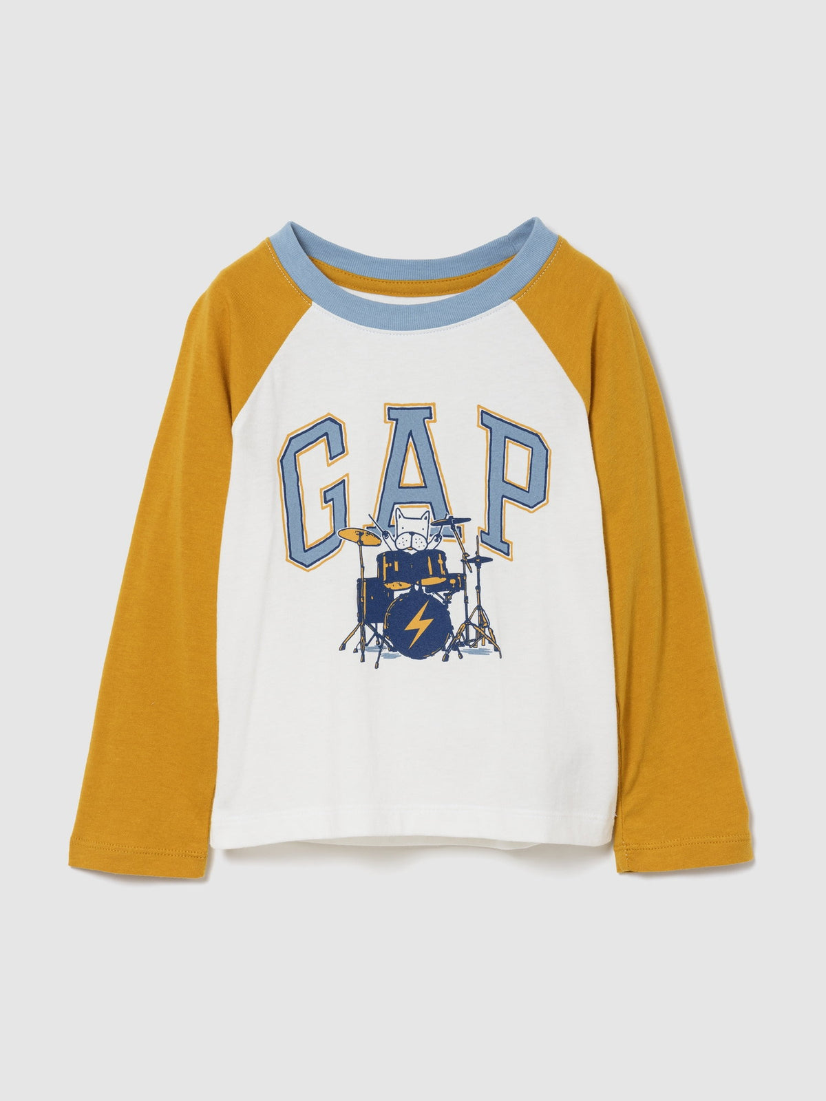 Sarı Colorblock Logo T-shirt