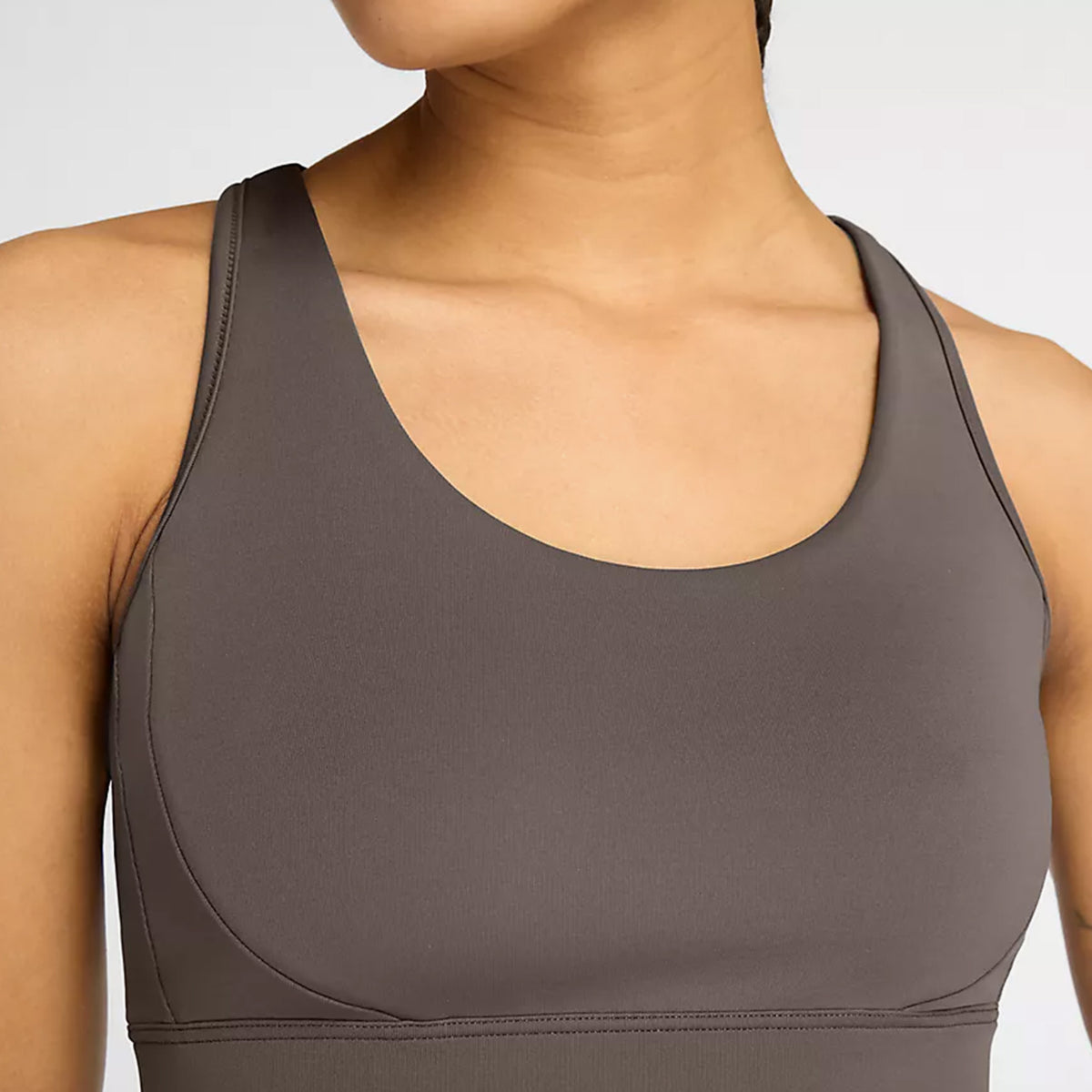 New Balance Essentials Kadın Kahverengi Bra