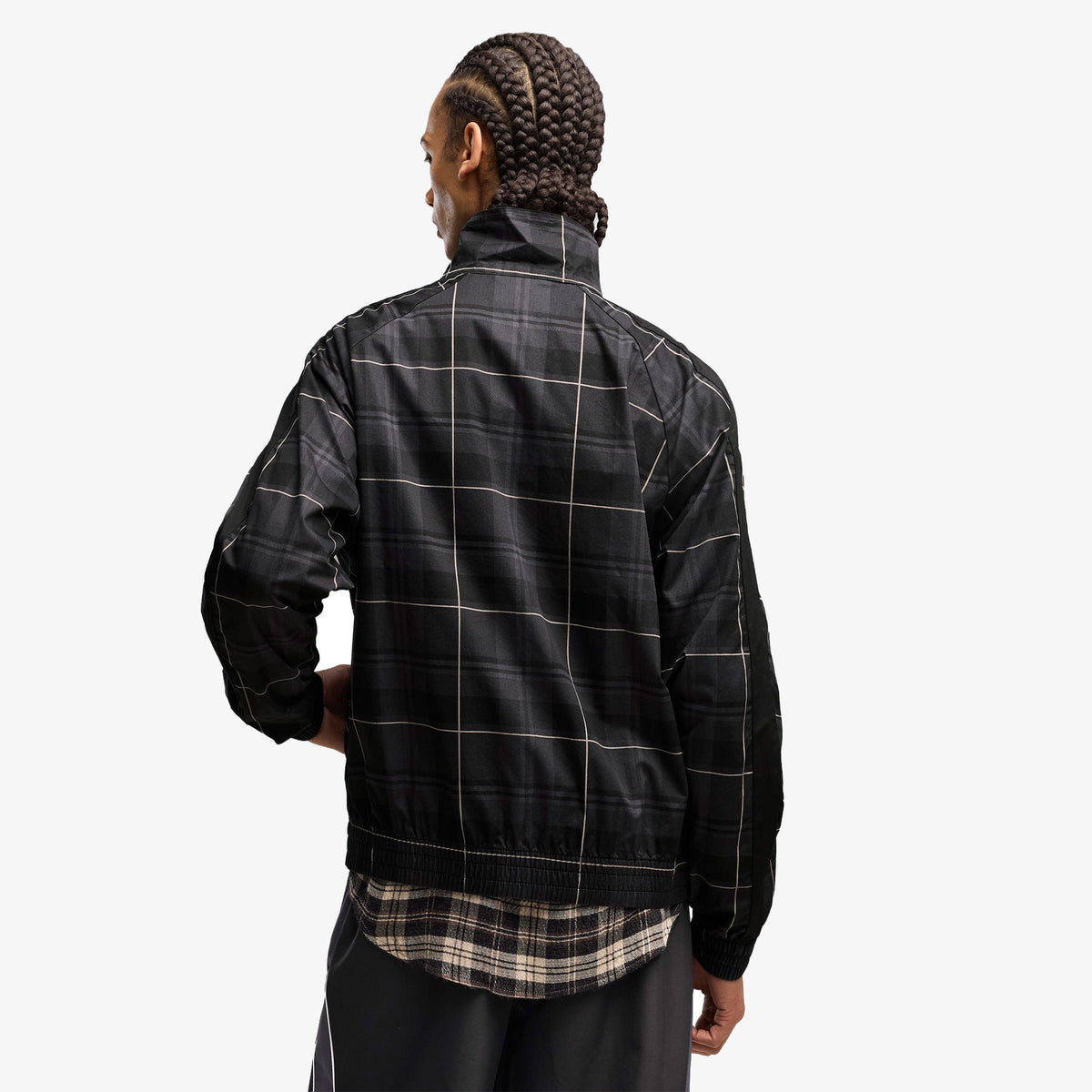 Puma T7 Relaxed Tartan Woven Erkek Siyah Ceket