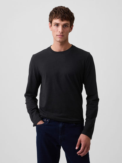 Lacivert Uzun Kollu Everyday Soft T-shirt