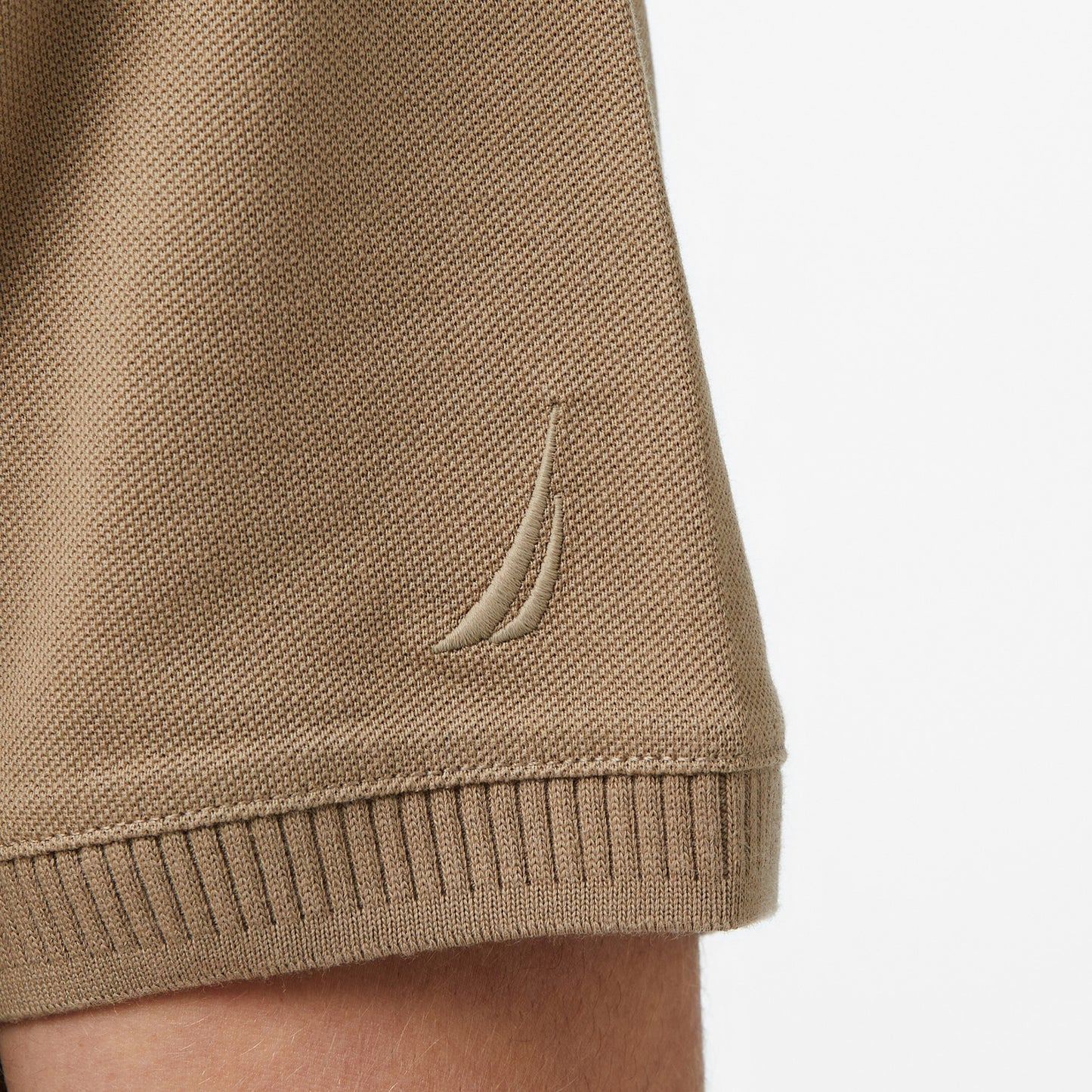 Nautica Erkek Bej Regular Fit Polo Yaka T-shirt