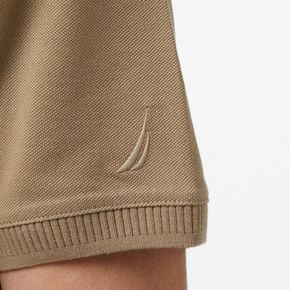 Nautica Erkek Bej Regular Fit Polo Yaka T-shirt