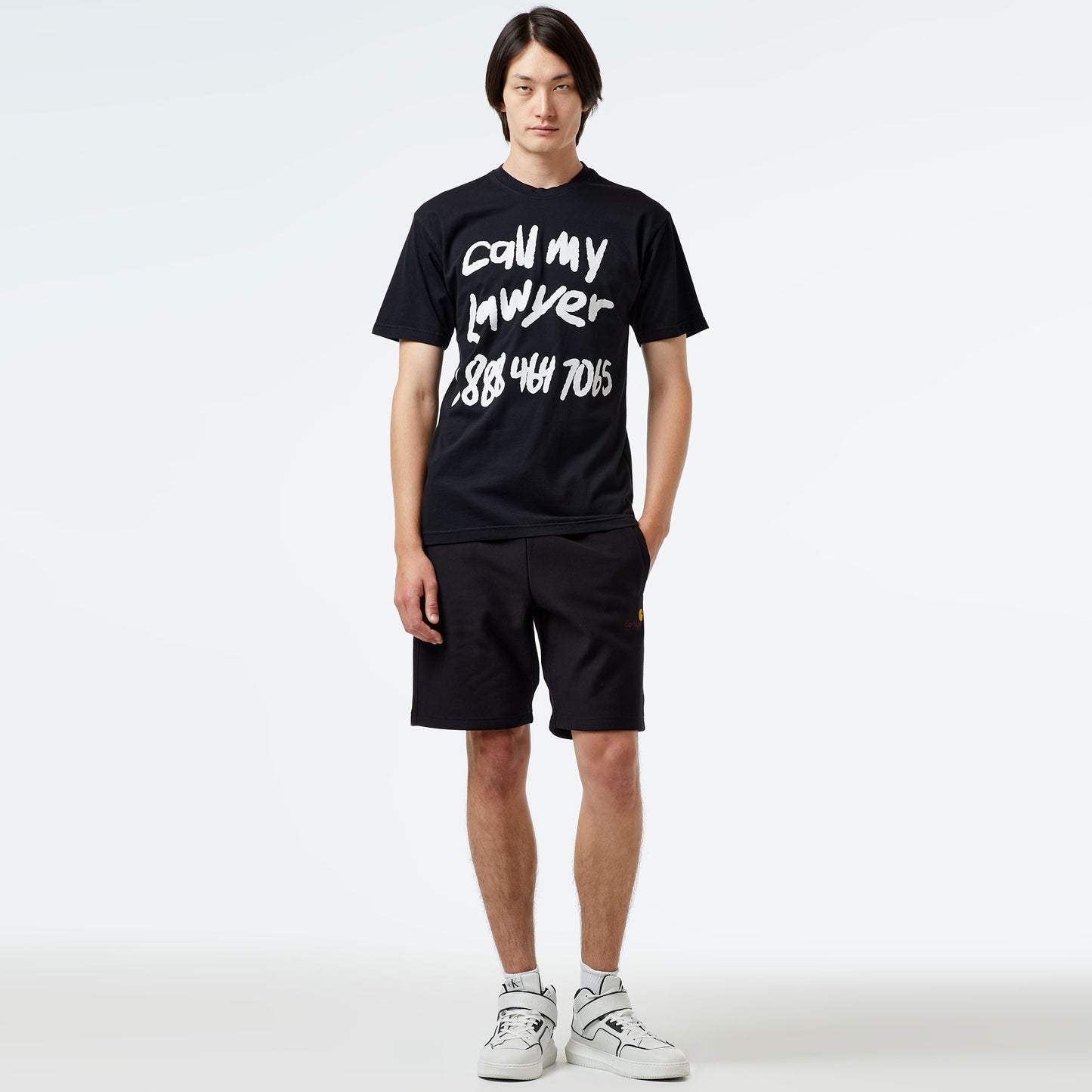 Market Scrawl My Lawyer Erkek Siyah T-shirt