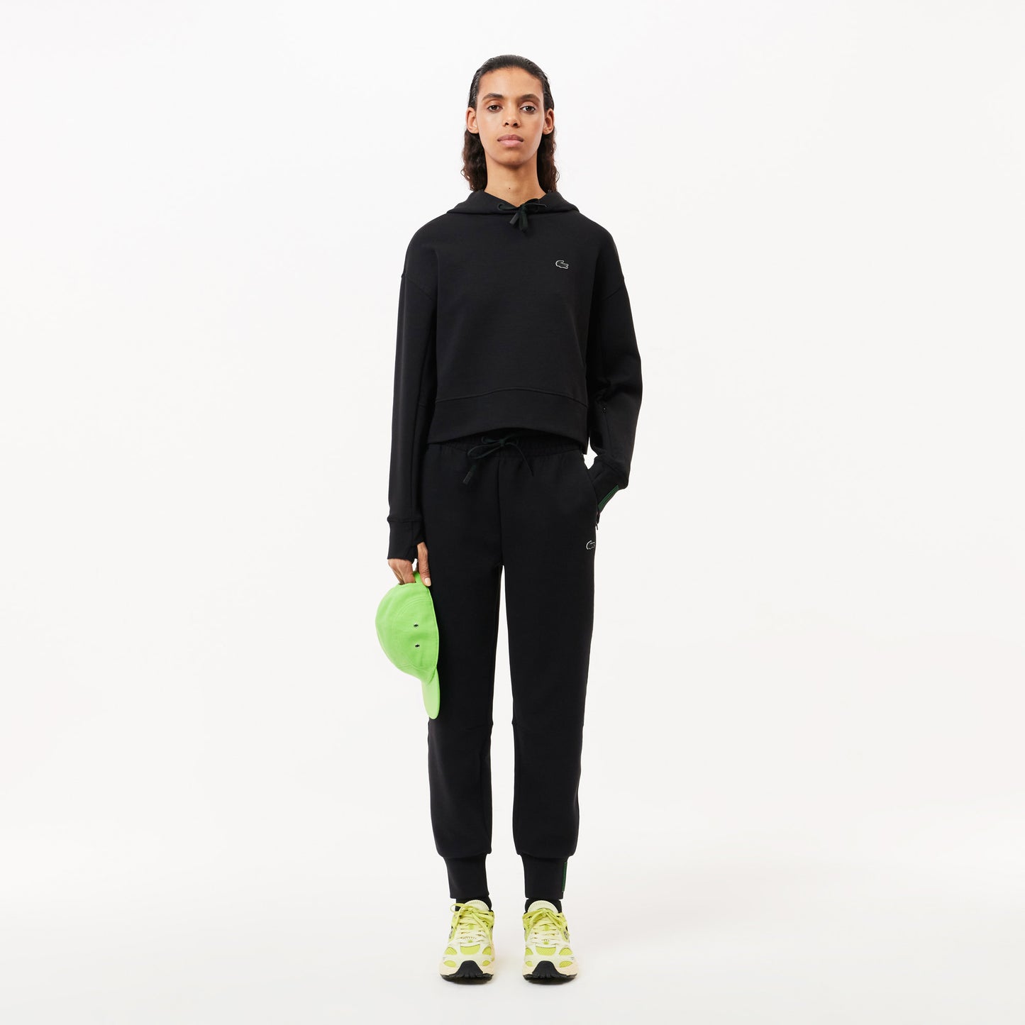 Lacoste Kadın Tapered Fit Siyah Eşofman Altı