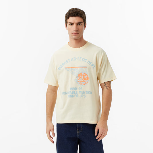 The Market 'runner Up Basketball' Erkek Krem T-shirt
