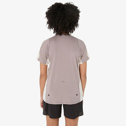 Asics Fujitrail Elite Ss Top Kadın Gri T-shirt