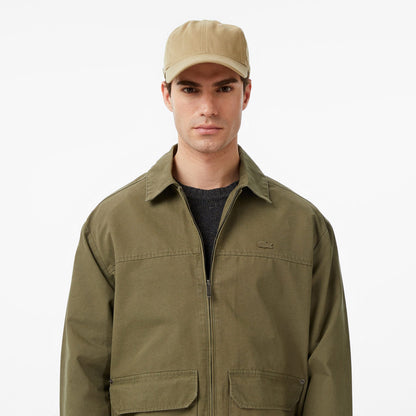 Lacoste Erkek Relaxed Fit Fermuarlı Haki Ceket