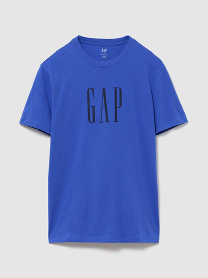 Kobalt Mavisi Everyday Soft Relaxed Grafik Baskılı T-shirt