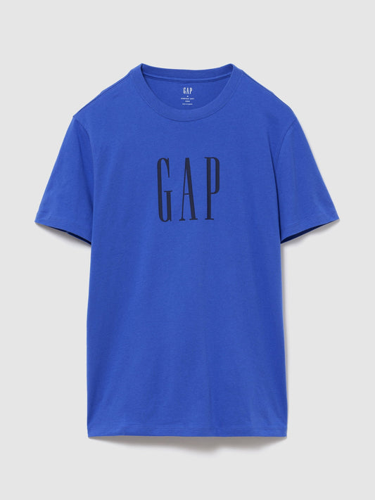 Kobalt Mavisi Everyday Soft Relaxed Grafik Baskılı T-shirt