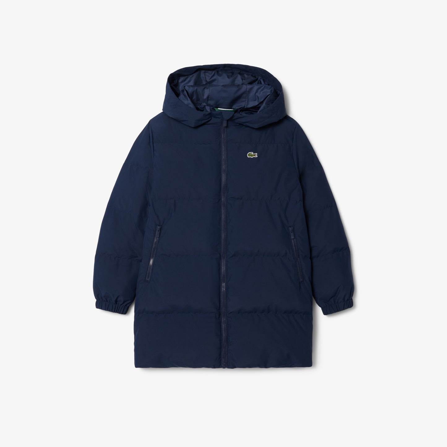 Lacoste Çocuk Kapüşonlu Lacivert Şişme Mont
