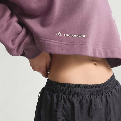 Adidas Adi365 Hk Running Crew Kadın Mor Koşu Sweatshirt