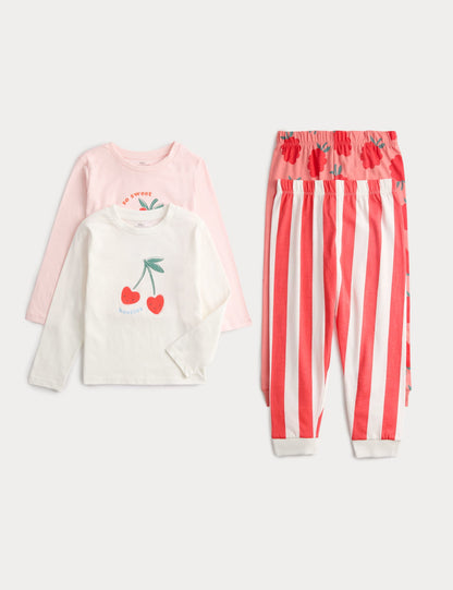 2'li Desenli Pijama Takımı