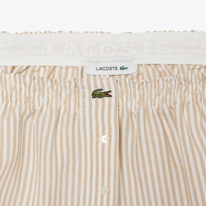 Lacoste Oversize Fit Kadın Krem Şort