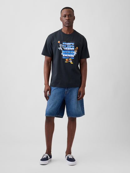 Siyah Wb™ Looney Tunes Everyday Soft Relaxed Grafik Baskılı T-shirt