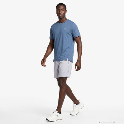 Anta Advanced Physical Testing Erkek Mavi T-shirt