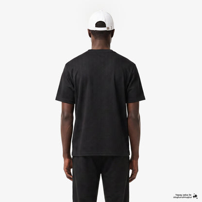 Lacoste Relaxed Fit Erkek Siyah T-shirt