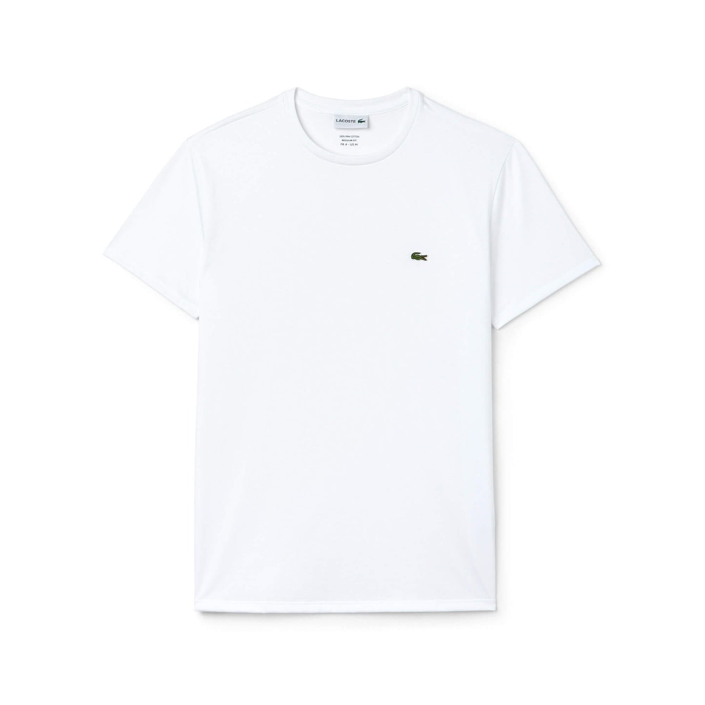 Lacoste Erkek Regular Fit Bisiklet Yaka Beyaz T-shirt