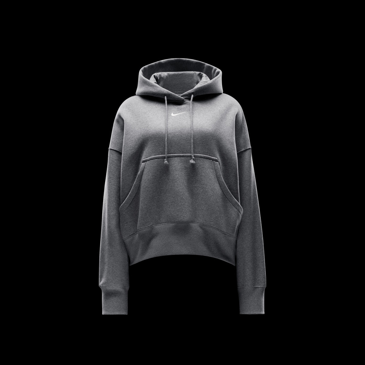 Nike Sportswear Phoenix Fleece Oversize Kadın Gri Hoodie