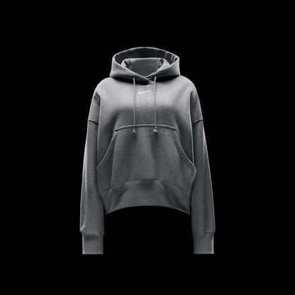 Nike Sportswear Phoenix Fleece Oversize Kadın Gri Hoodie