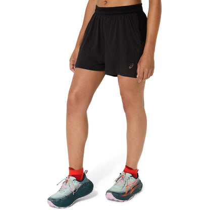 Asics Fujitrail Elite 3.5in Kadın Siyah Koşu Şortu