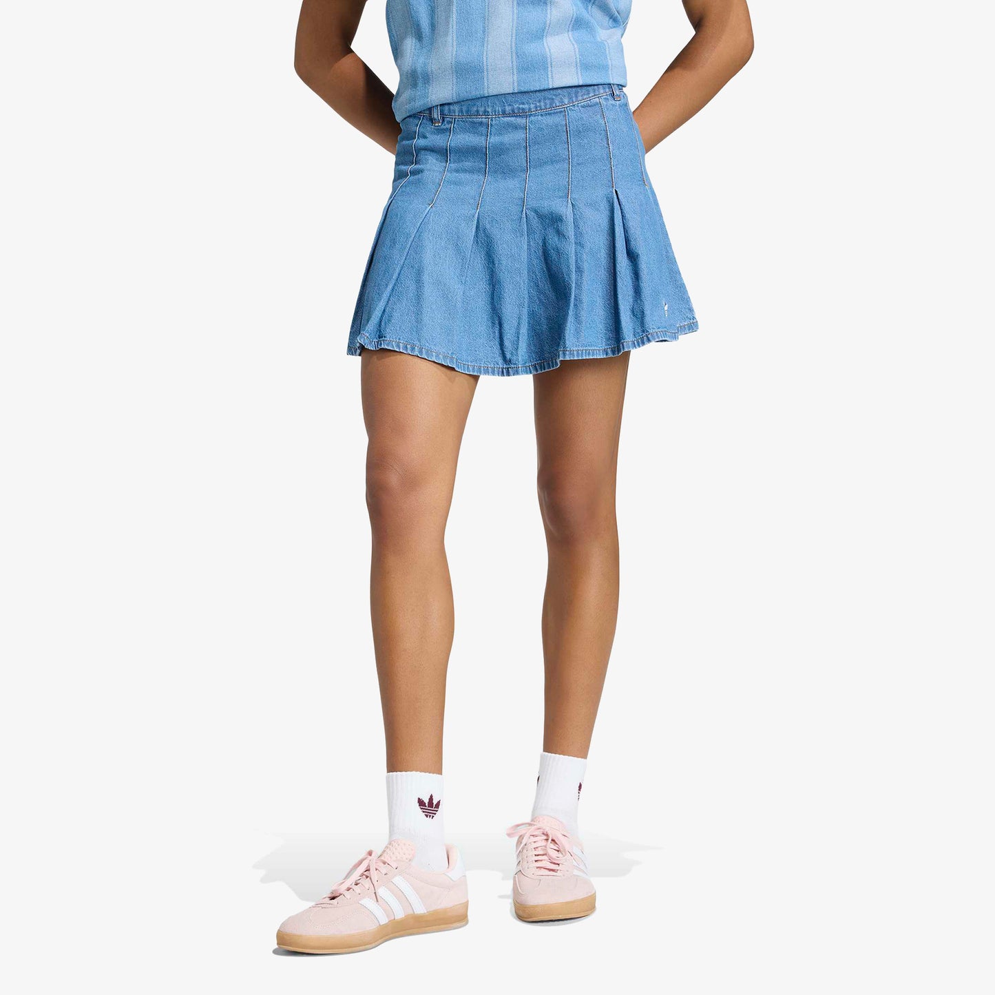 Adidas Denim Kadın Mavi Etek