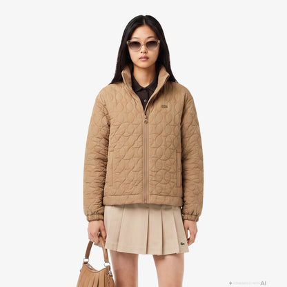 Lacoste Relaxed Fit Kadın Kahverengi Ceket