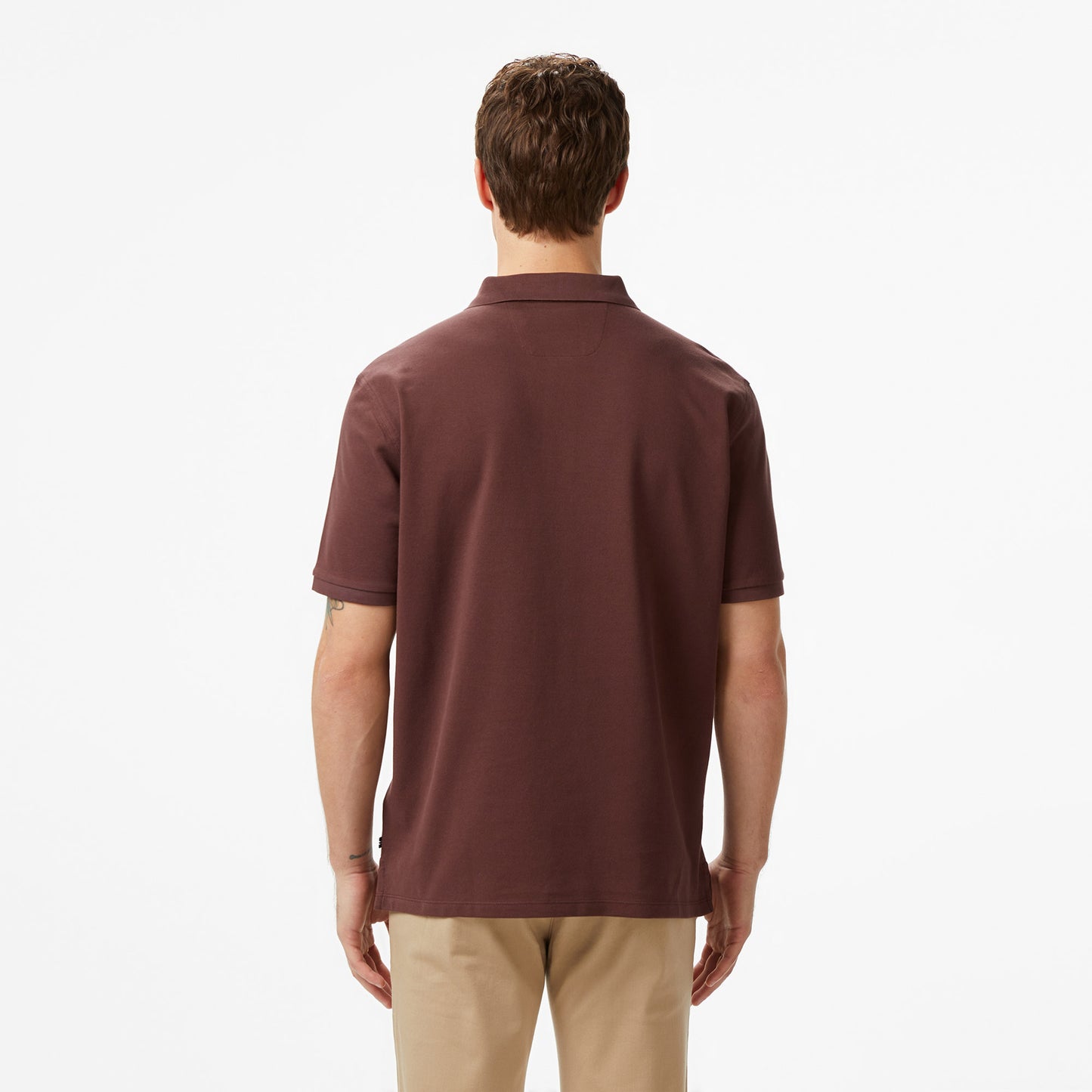Nautica Erkek Kahverengi Regular Fit Polo Yaka T-shirt