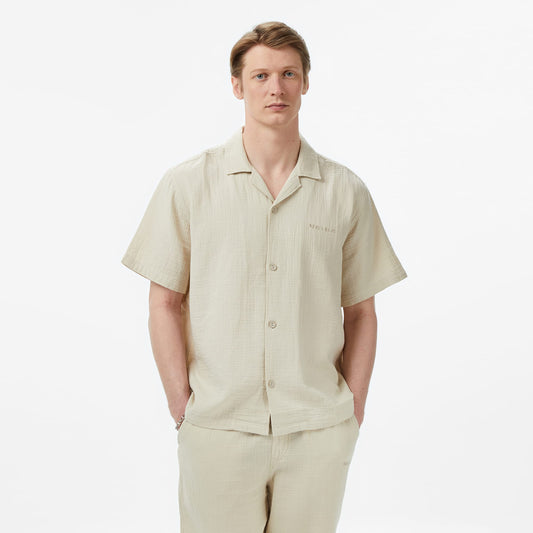 United4 Comfort Fit Erkek Krem Gömlek