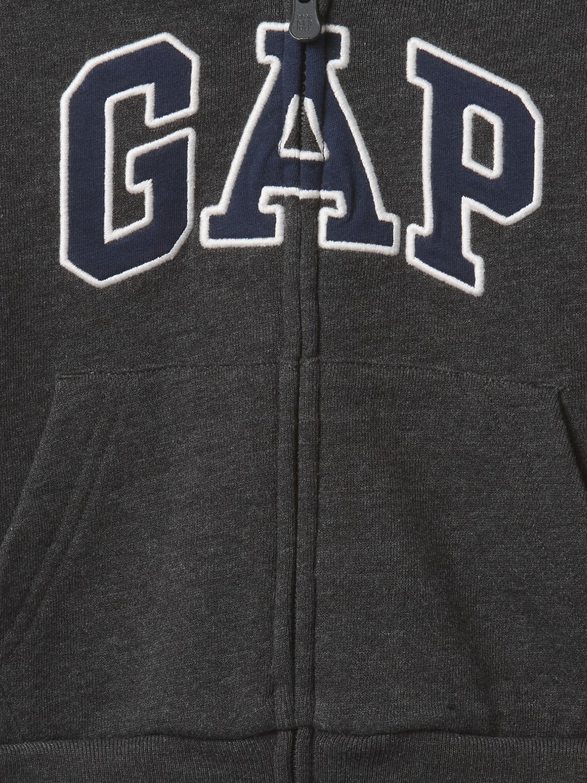 Siyah Gap Logo Relaxed Fermuarlı Sweatshirt