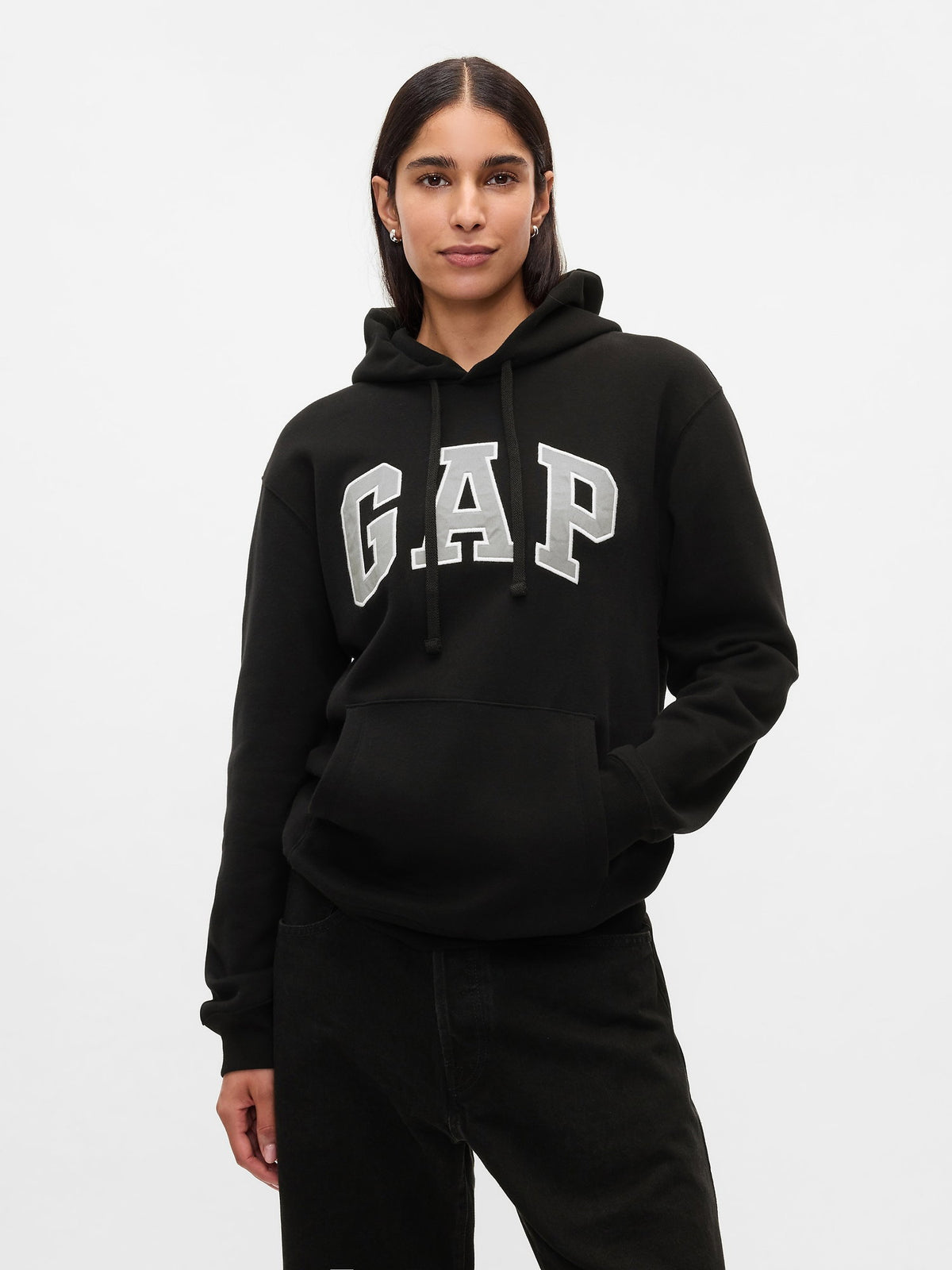 Siyah Vintagesoft Arch Gap Logo Sweatshirt