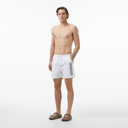 Calvin Klein Medium Drawstring Erkek Beyaz Deniz Şortu