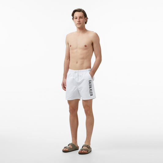 Calvin Klein Medium Drawstring Erkek Beyaz Deniz Şortu