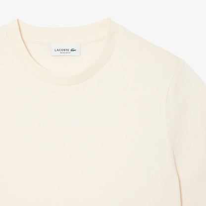 Lacoste Print Cotton Kadın Bej T-shirt