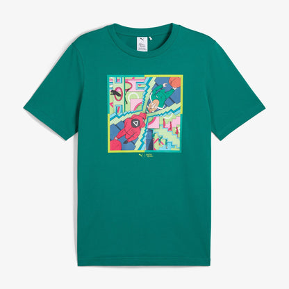 Puma X Squid Game Erkek Yeşil T-shirt