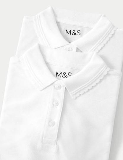 Saf Pamuklu 2'li Polo Yaka T-shirt (2-16 Yaş)