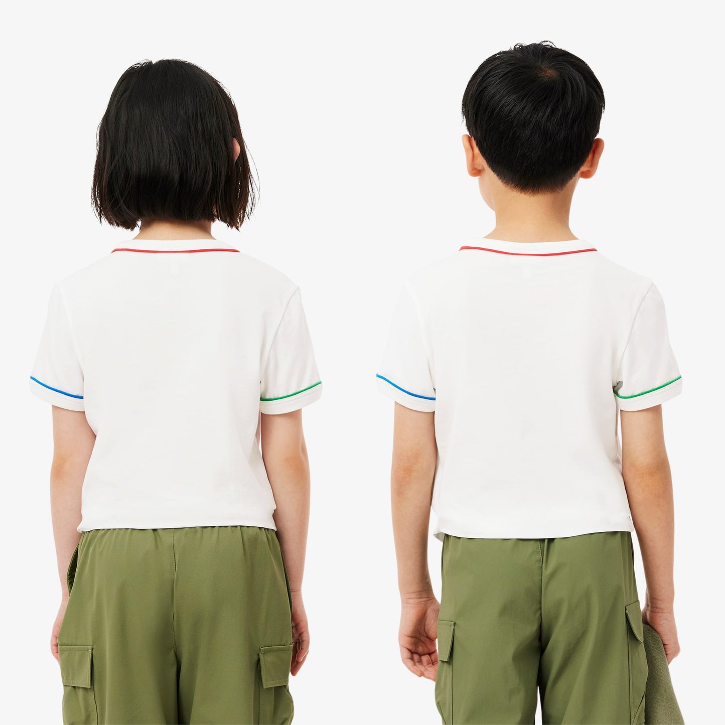 Lacoste Çocuk Bisiklet Yaka Krem T-shirt