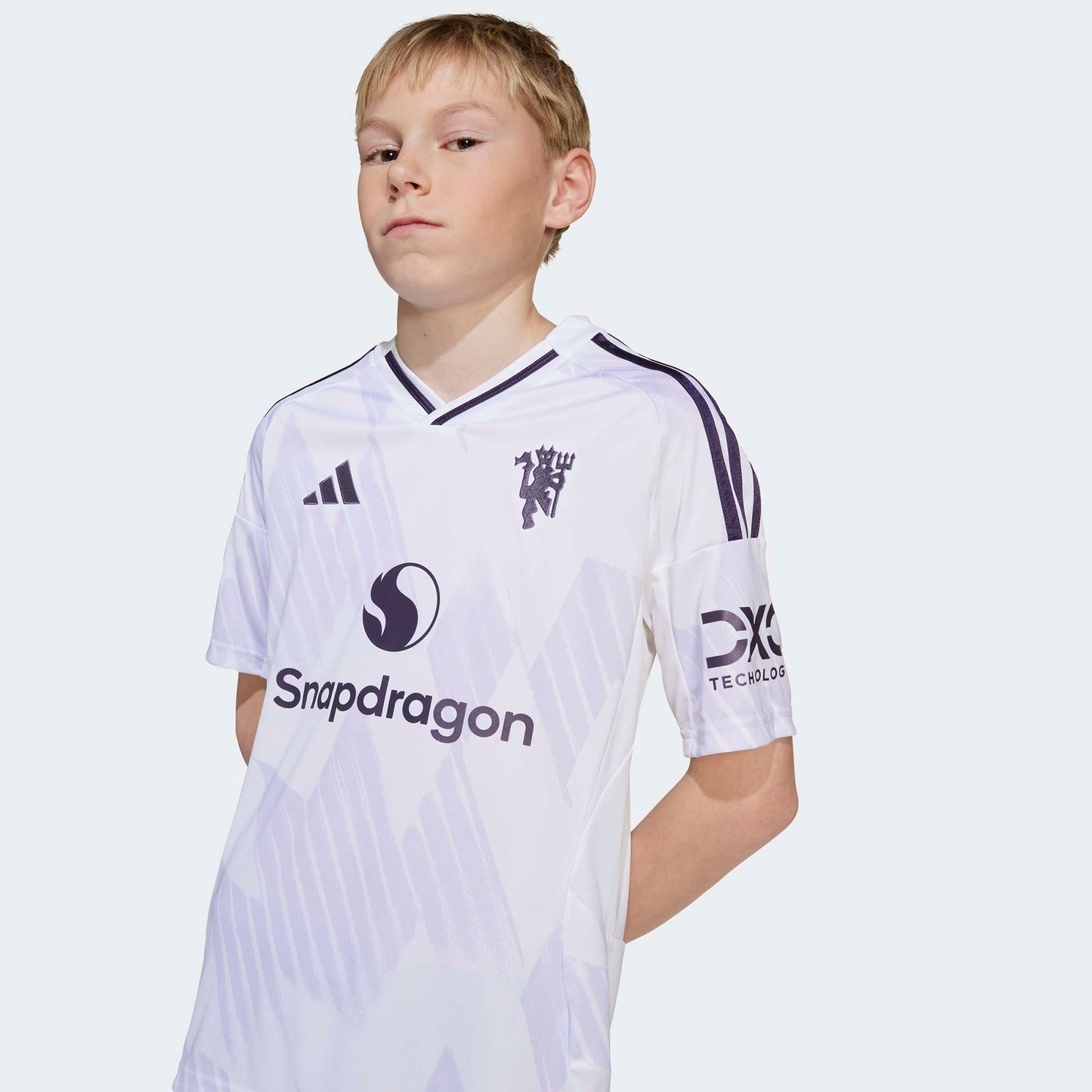 Adidas Manchester United 25/26 Çocuk Beyaz Deplasman Forması