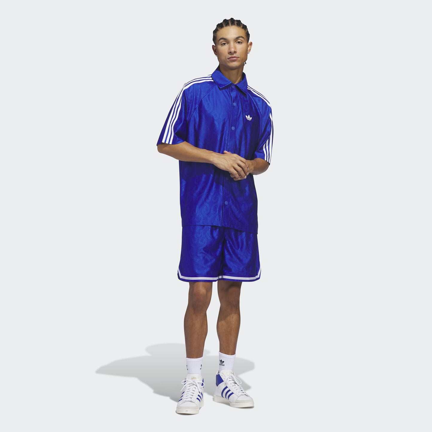 Adidas Jacquard Unisex Mavi Şort
