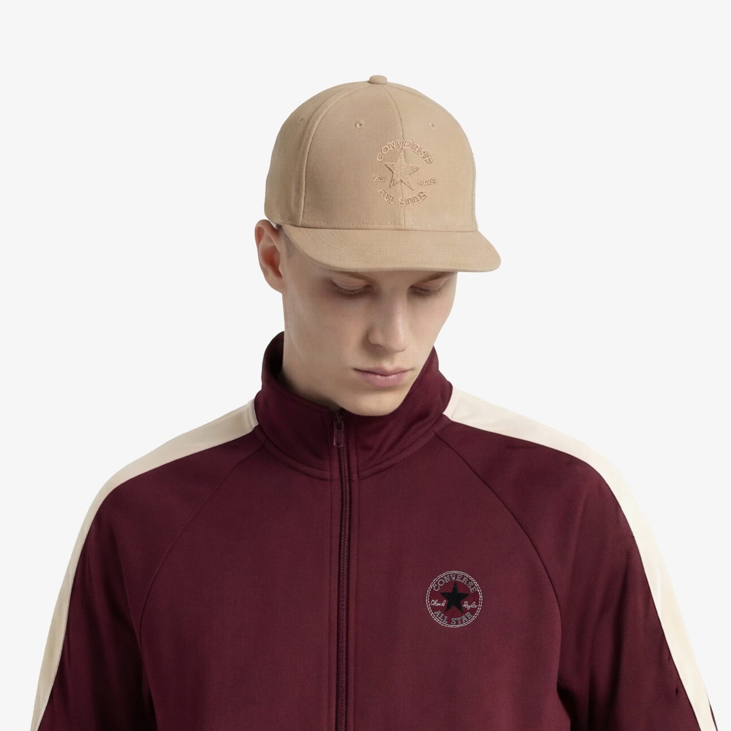 Converse Standard Fit Erkek Bordo Ceket