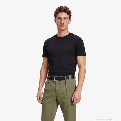 Tommy Hilfiger Elevated Essentials Erkek Siyah T-shirt