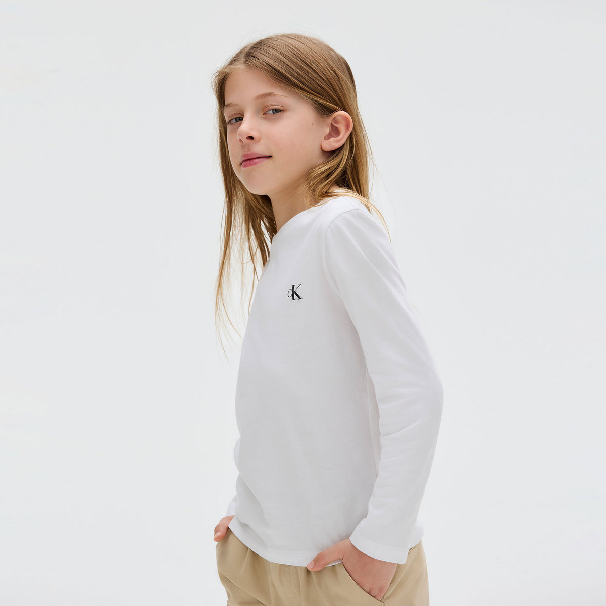 Calvin Klein 2'li Chest Mono Çocuk Siyah T-shirt
