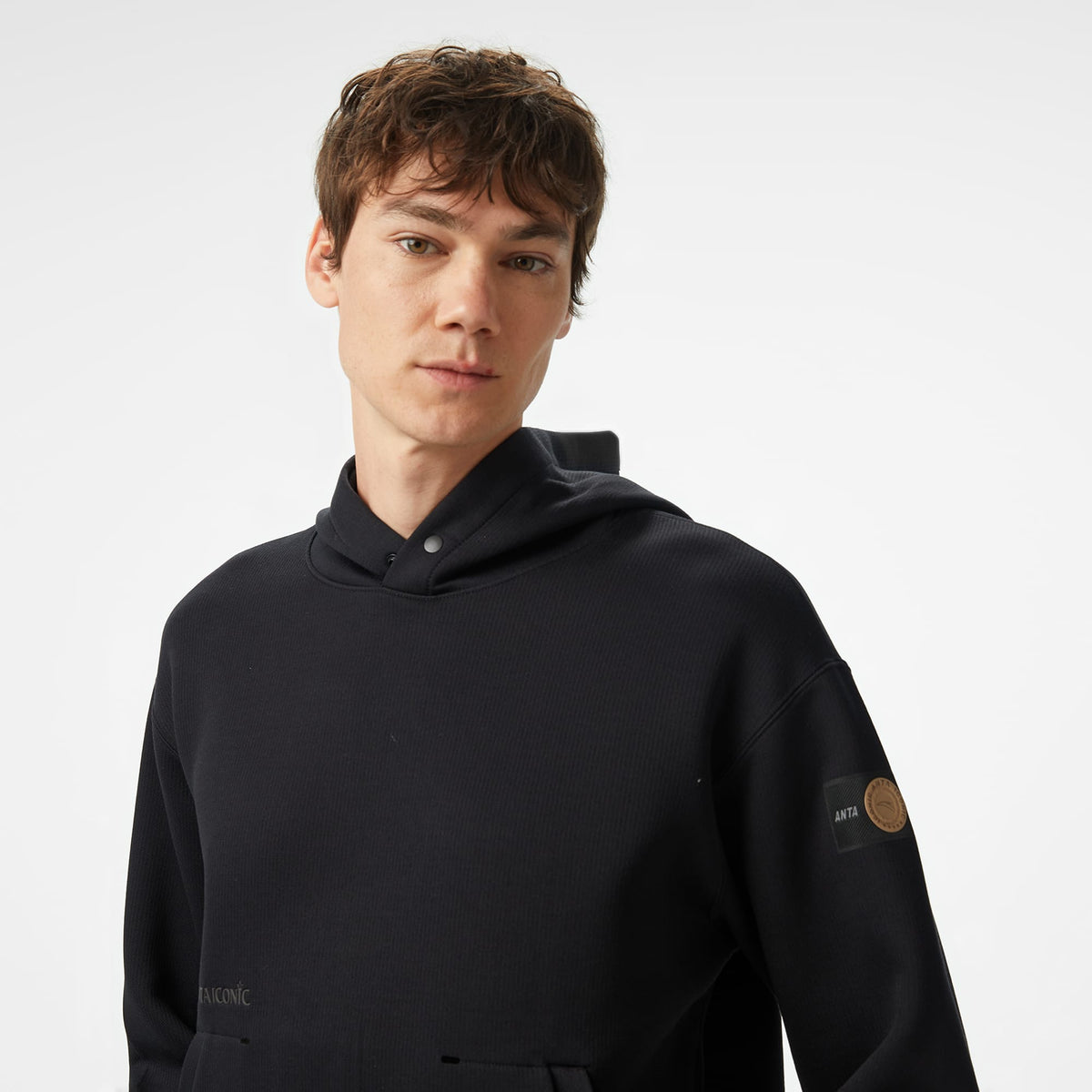 Anta Iconic Erkek Siyah Hoodie