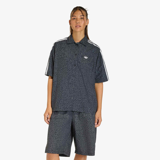 Adidas Aop Kadın Siyah Gömlek