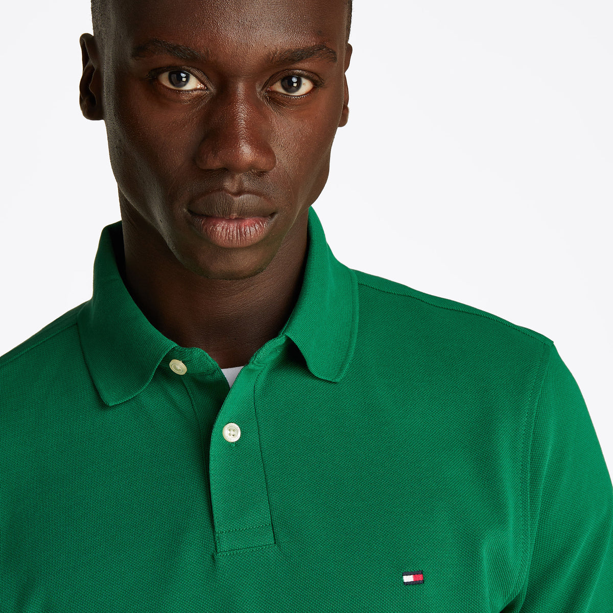 Tommy Hilfiger Nos Erkek Yeşil Polo Yaka T-shirt