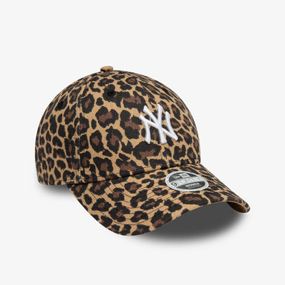 New Era 9forty New York Yankees Leopard Kadın Kahverengi Şapka