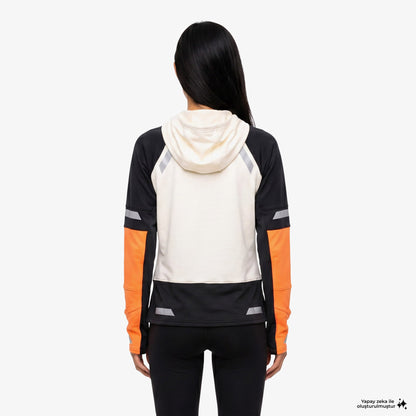 Brooks Run Visible Thermal 2.0 Kadın Beyaz Hoodie
